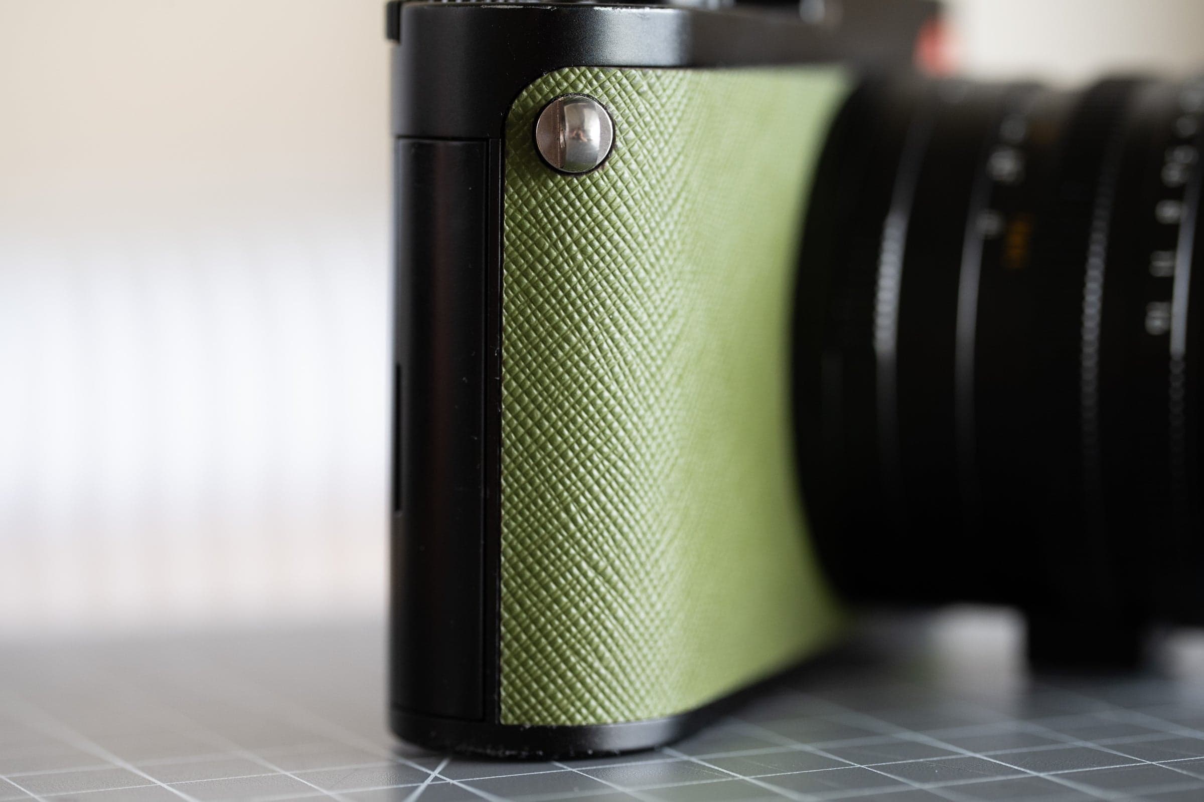 Leica Q Typ116 with Olive Saffiano Calfskin