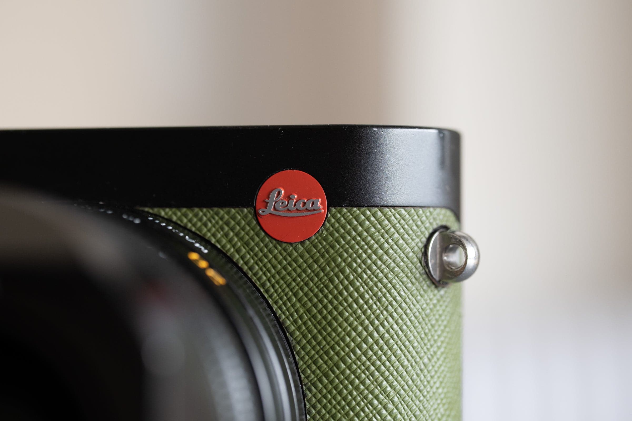 Leica Q Typ116 with Olive Saffiano Calfskin