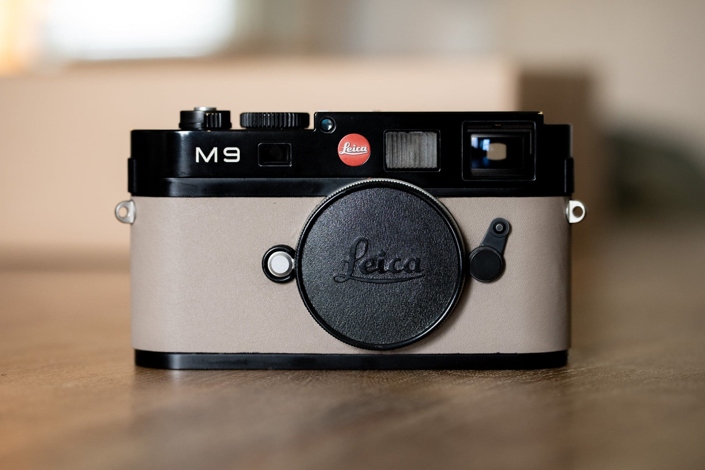 Leica M9 with Beige Smooth Calfskin